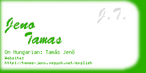 jeno tamas business card